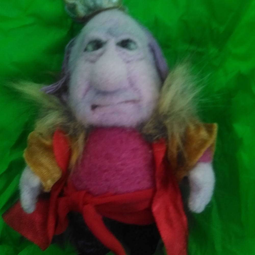 Fraggle Rock Ooak Needle Felted Wool Doll Pa Gorg Disney Channel